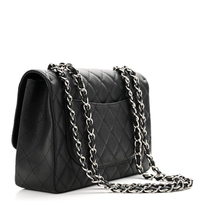 Chanel Caviar Quilted Jumbo Single Flap Black 3 of 11