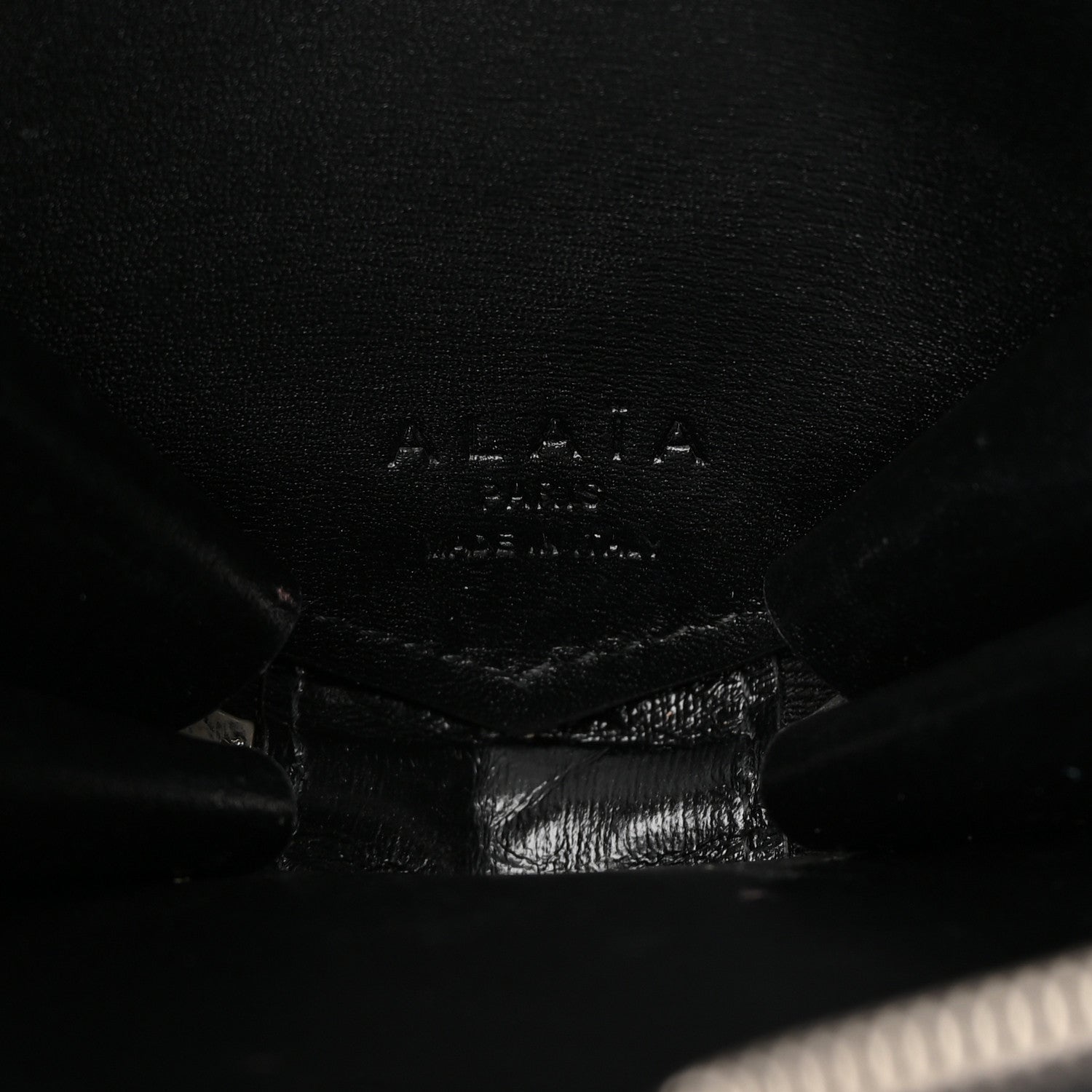 Alaia Calfskin Le Coeur Bag Black 6 of 12