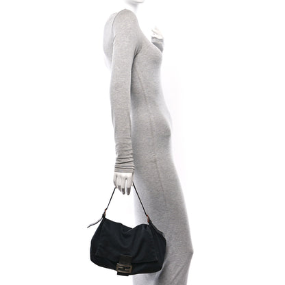 Fendi Neoprene Mama Baguette Black 2 of 12