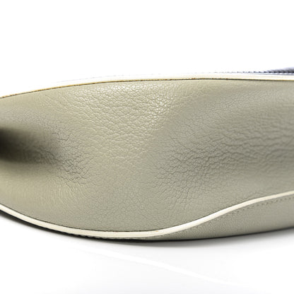 Chloe Goatskin Calfskin Bi-Color Drew Shoulder Bag Sage 9 of 11