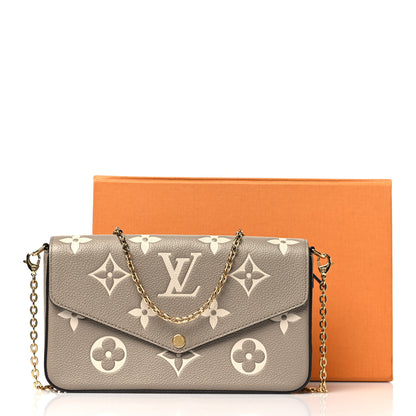 Louis Vuitton Empreinte Monogram Giant Felicie Pochette Tourterelle Creme 11 of 11
