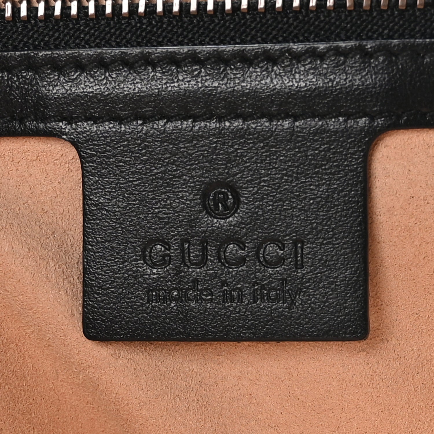 Gucci Calfskin Matelasse Medium GG Marmont Shoulder Bag Black 6 of 10