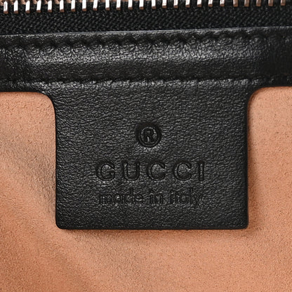 Gucci Calfskin Matelasse Medium GG Marmont Shoulder Bag Black 6 of 10