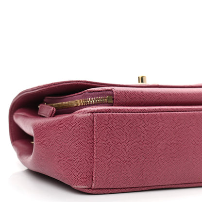 Chanel Caviar Quilted Medium Business Affinity Flap Dark Pink 8 of 10