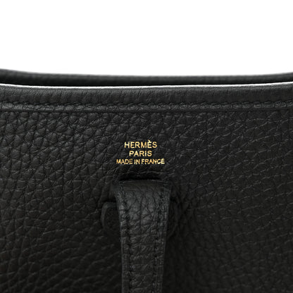 Hermes Taurillon Clemence Evelyne TPM Black 6 of 11