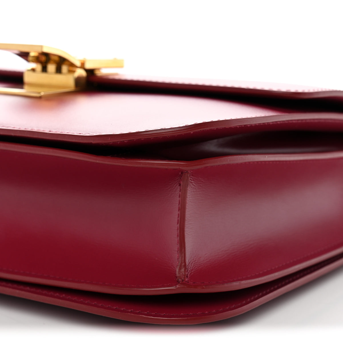 Celine Box Calfskin Medium Classic Box Flap Bag Raspberry 10 of 10
