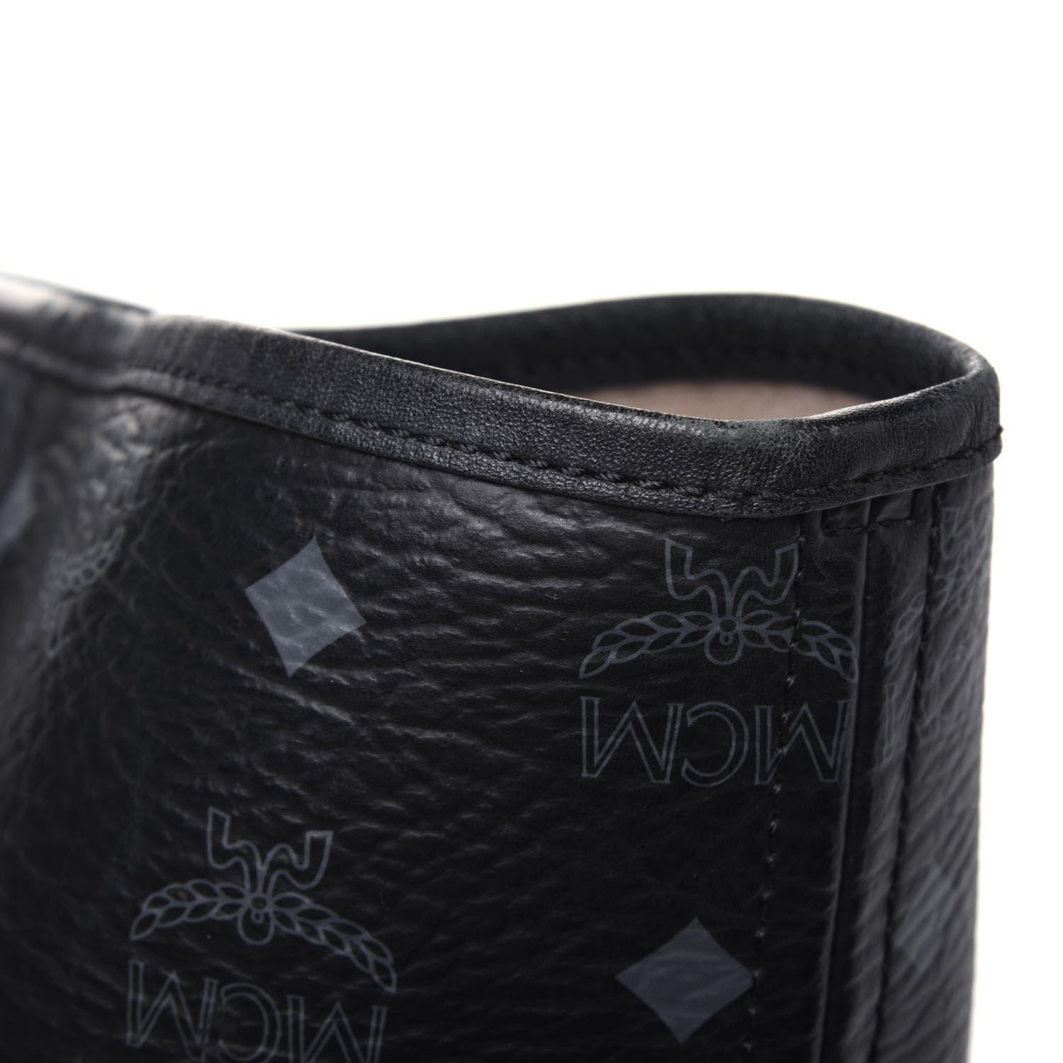 MCM Visetos Shopping Tote Black 25 of 29