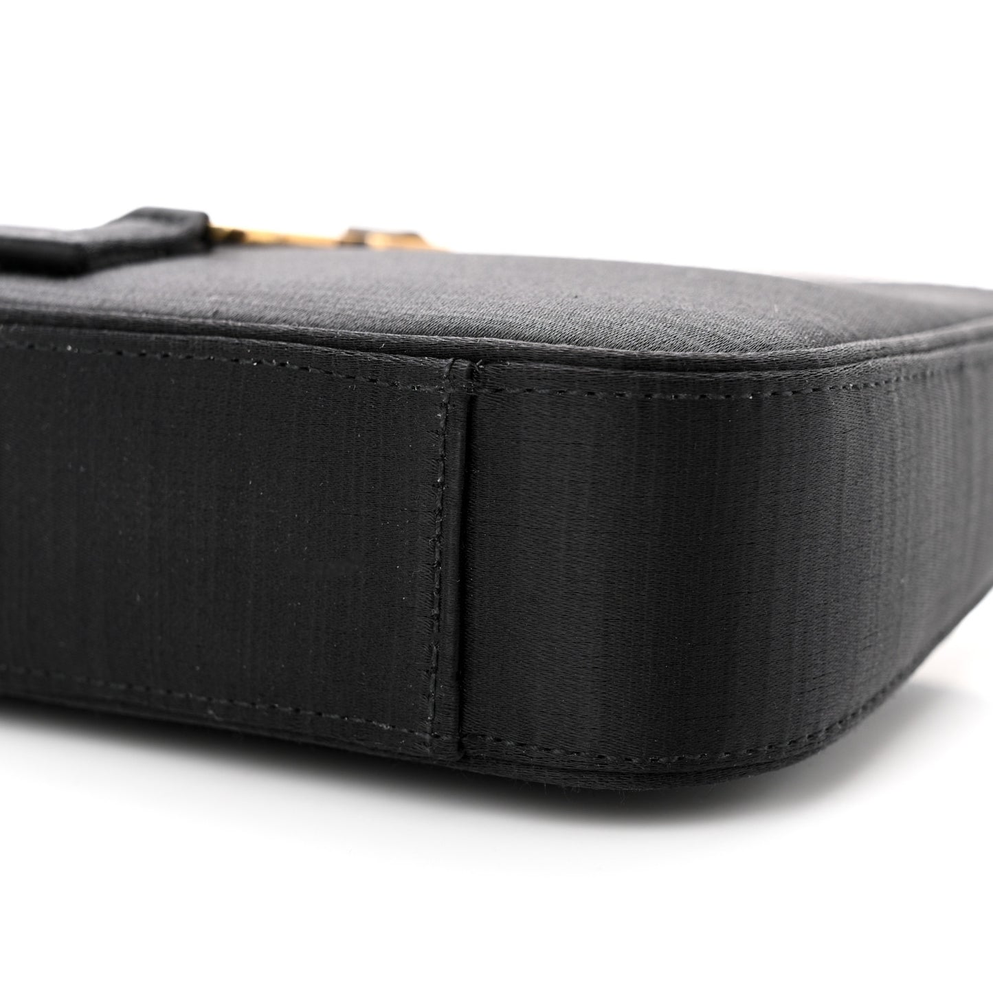 Satin Le 5 A 7 Mini Hobo Black