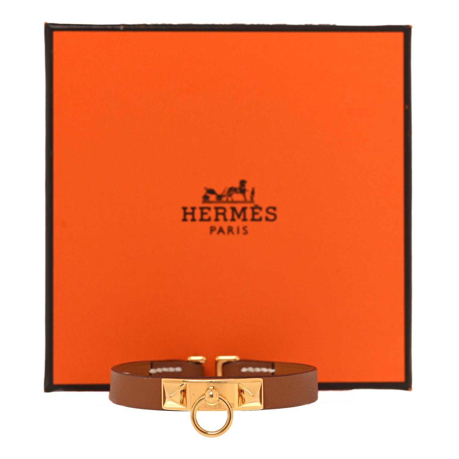 Hermes Mini Rivale Bracelet T2 Gold 7 of 7