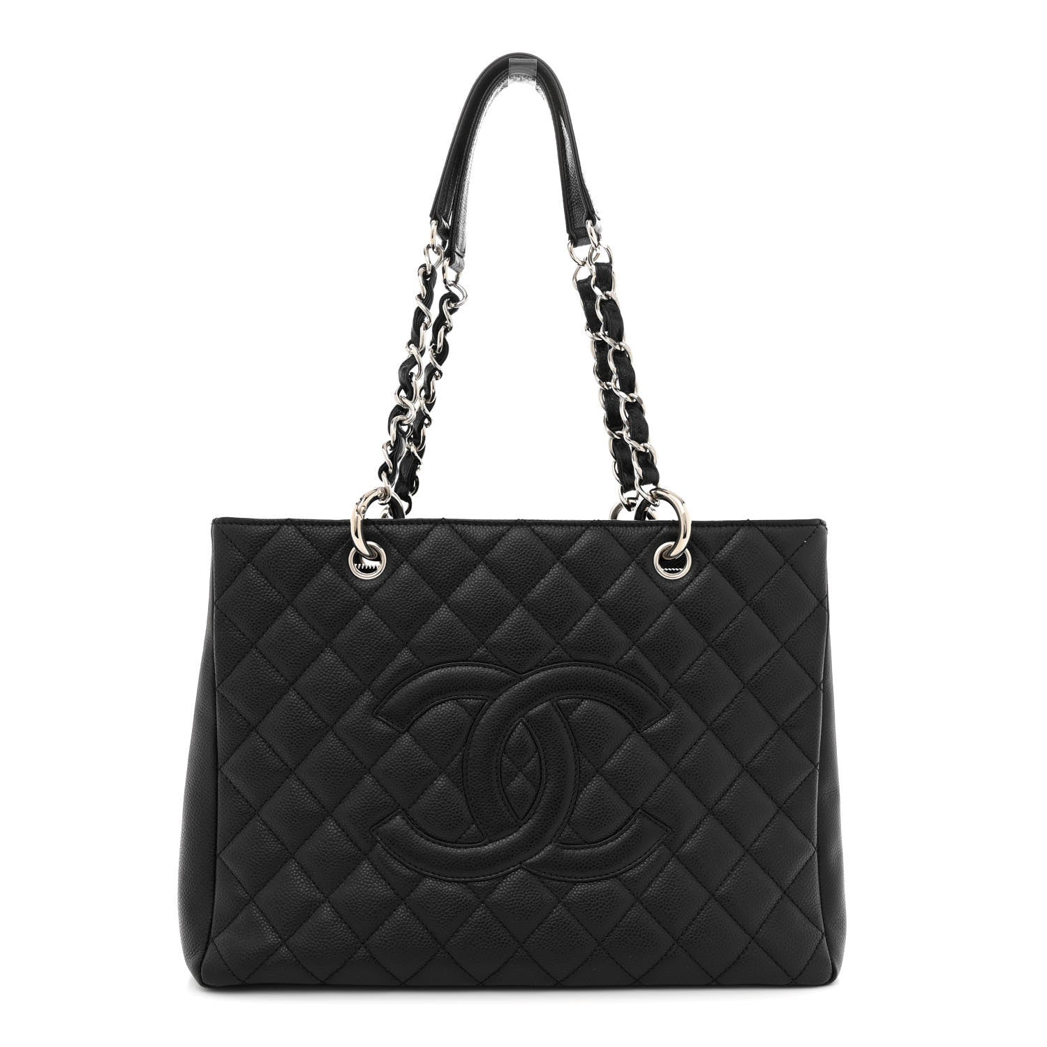 Chanel Caviar Quilted Grand Shopping Tote GST Black 1 of 11