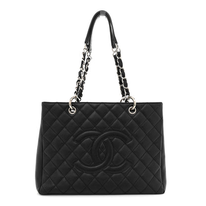 Chanel Caviar Quilted Grand Shopping Tote GST Black 1 of 11