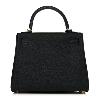 Hermes Togo Kelly Retourne 25 Black 4 of 35