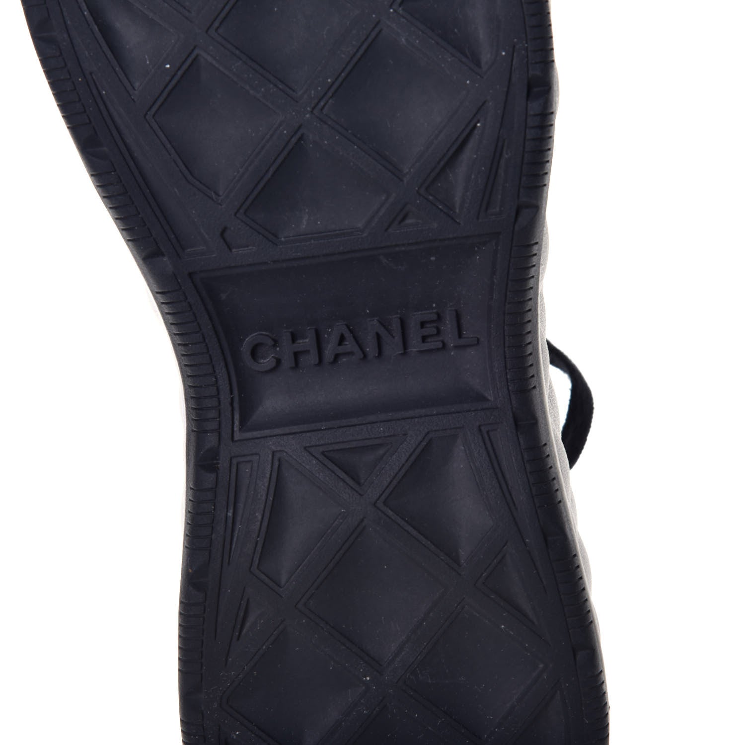 Chanel Velvet Calfskin Mixed Fibers CC Sneakers 37.5 Black 6 of 11