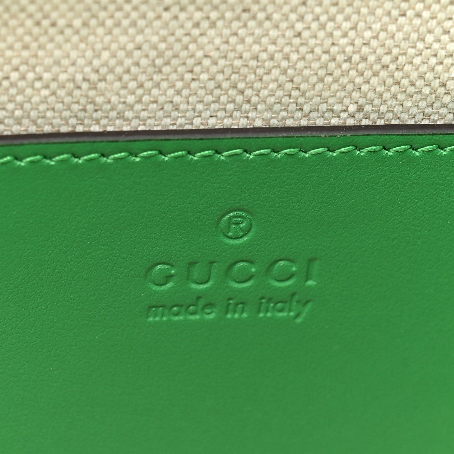 Gucci Calfskin GG Matelasse Large Slim Chain Shoulder Bag Spring Green Natural 6 of 10
