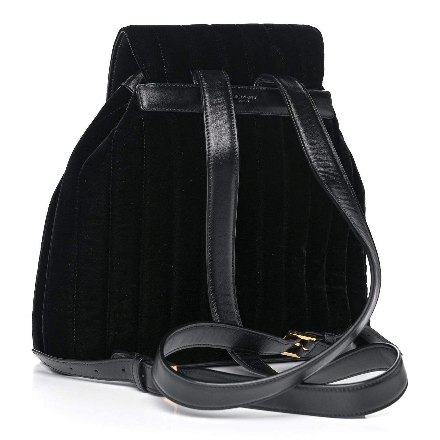 Velvet Matelasse Vicky Backpack Black