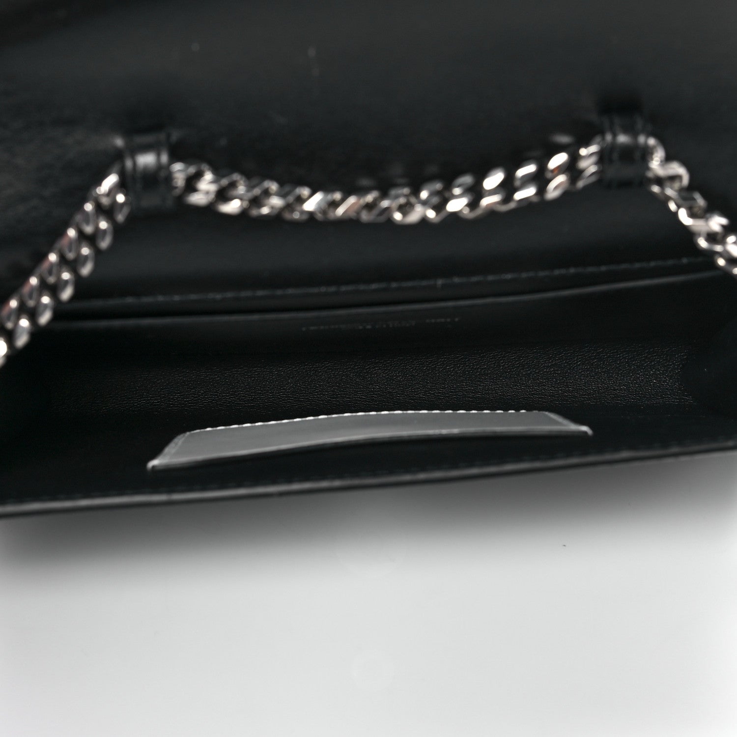 Alexander McQueen Calfskin Small Slash Clutch Bag Black White 4 of 7