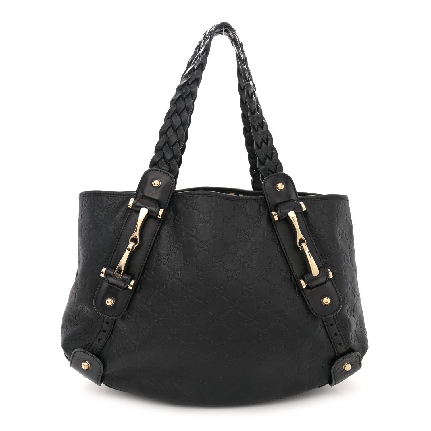Gucci Guccissima Small Pelham Shoulder Bag Black 1 of 12