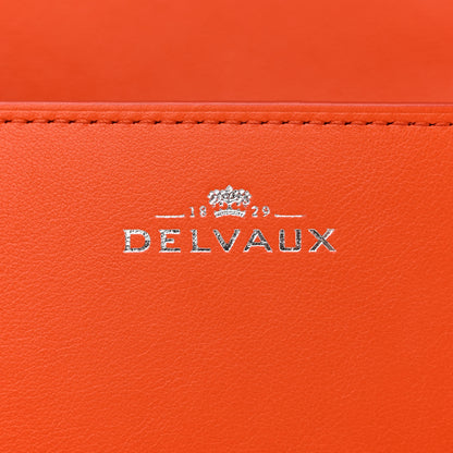 Delvaux Calfskin Galuchat Madame Shoulder Bag Orange 6 of 13