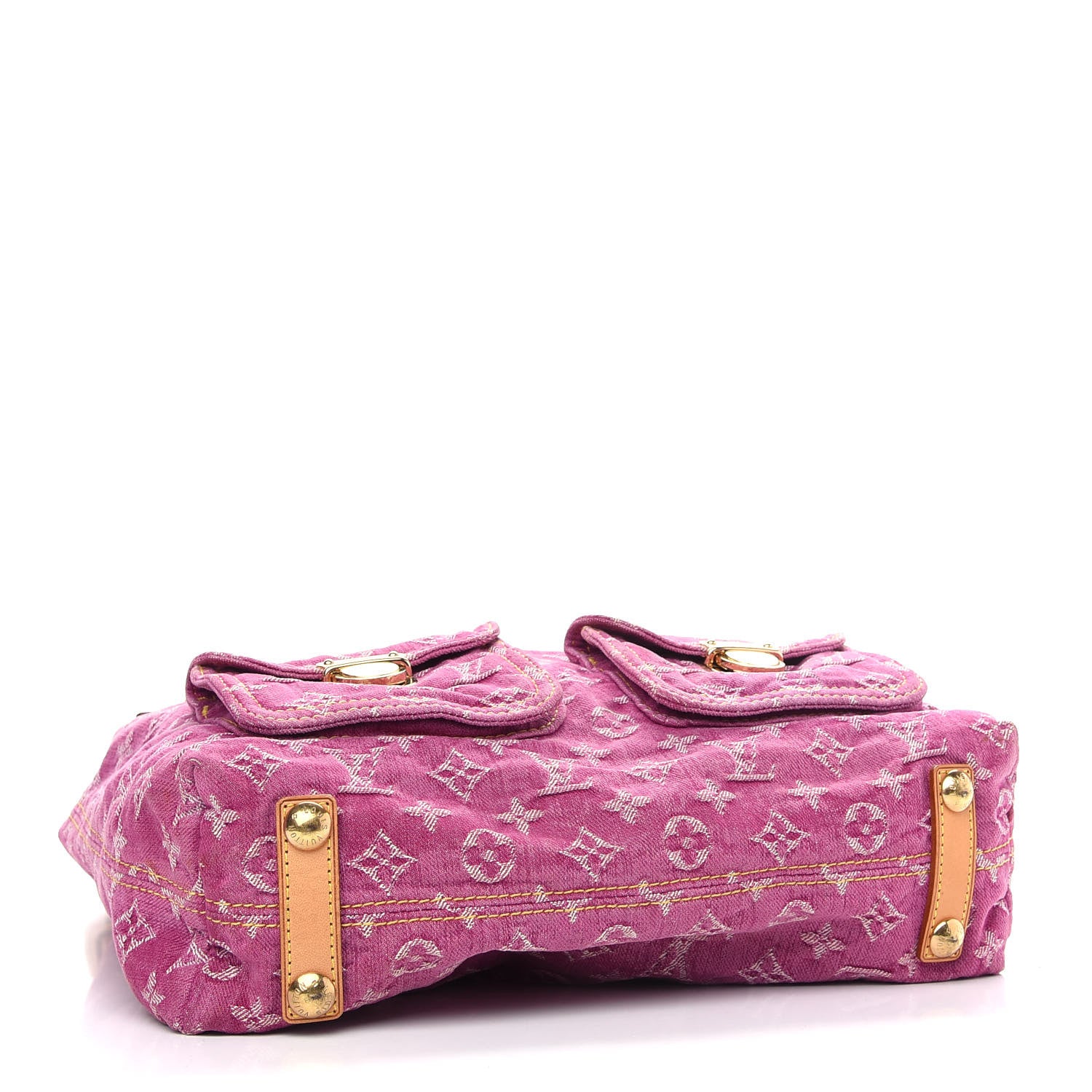 Louis Vuitton Denim Baggy GM Fuchsia 4 of 17