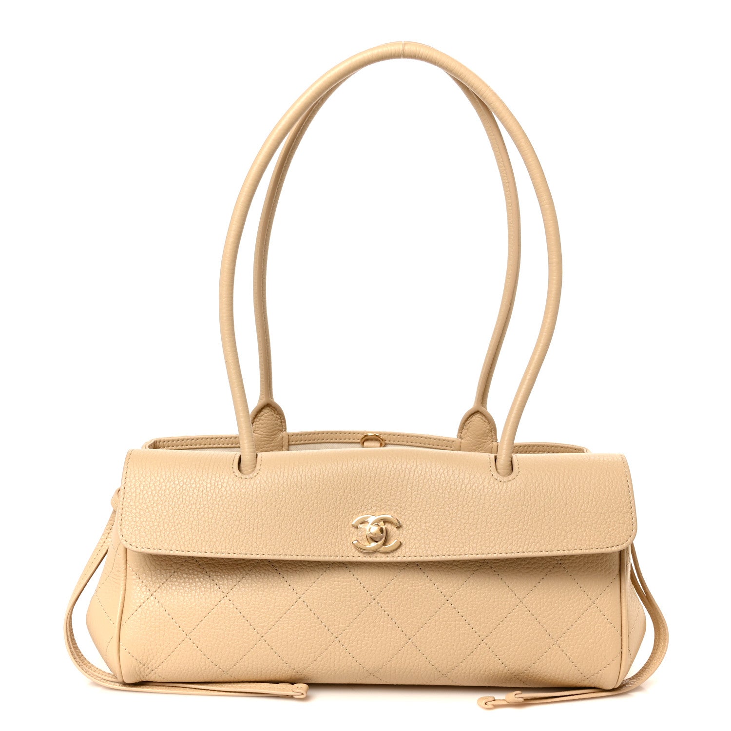 Chanel Grained Calfskin Stitched Urban Essentials Small Shopping Bag Beige 2 of 23