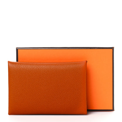 Hermes Evercolor Calvi Verso Card Case Terre Battue Bleu France 8 of 8