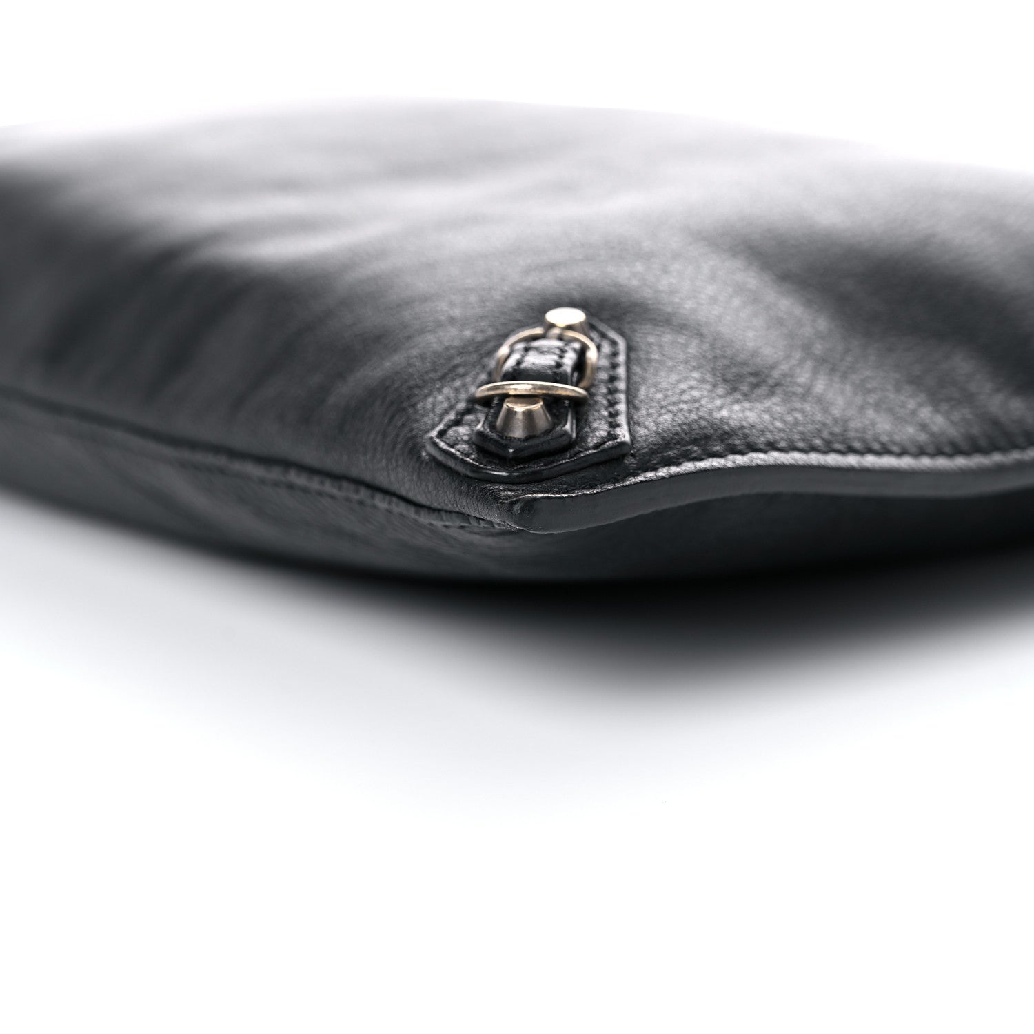 Balenciaga BALENCIAG Veau Papier Classic Silver Hardware Clutch Black 9 of 19