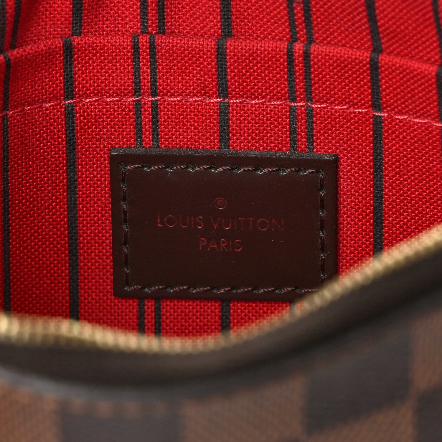Louis Vuitton Damier Ebene Neverfull MM GM Pochette 5 of 9