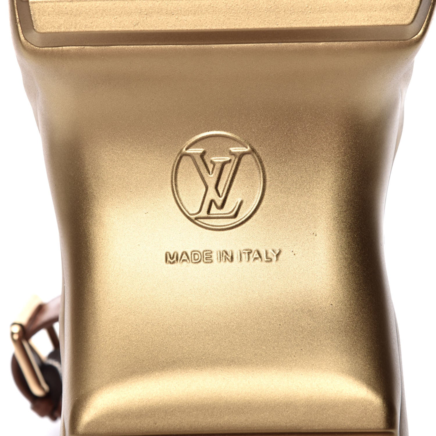 Louis Vuitton Calfskin Monogram LV Archlight Sandal 41 Gold 7 of 7