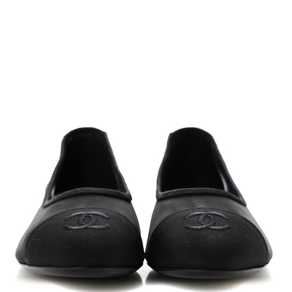 Chanel Mesh CC Ballerina Flats 38.5 Black 3 of 10