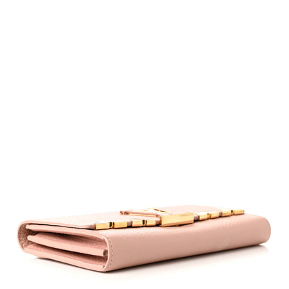 Louis Vuitton Taurillon Embellished Capucines Long Wallet Magnolia 4 of 8