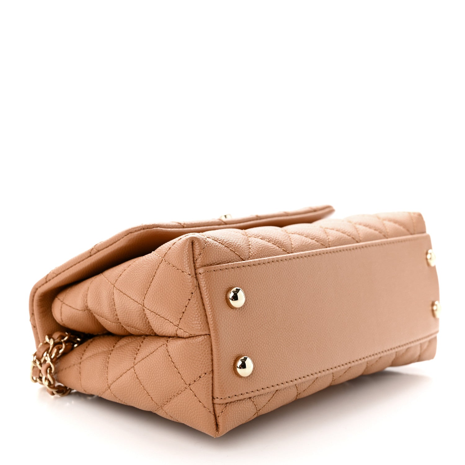 Chanel Caviar Quilted Mini Coco Handle Flap Brown 4 of 11