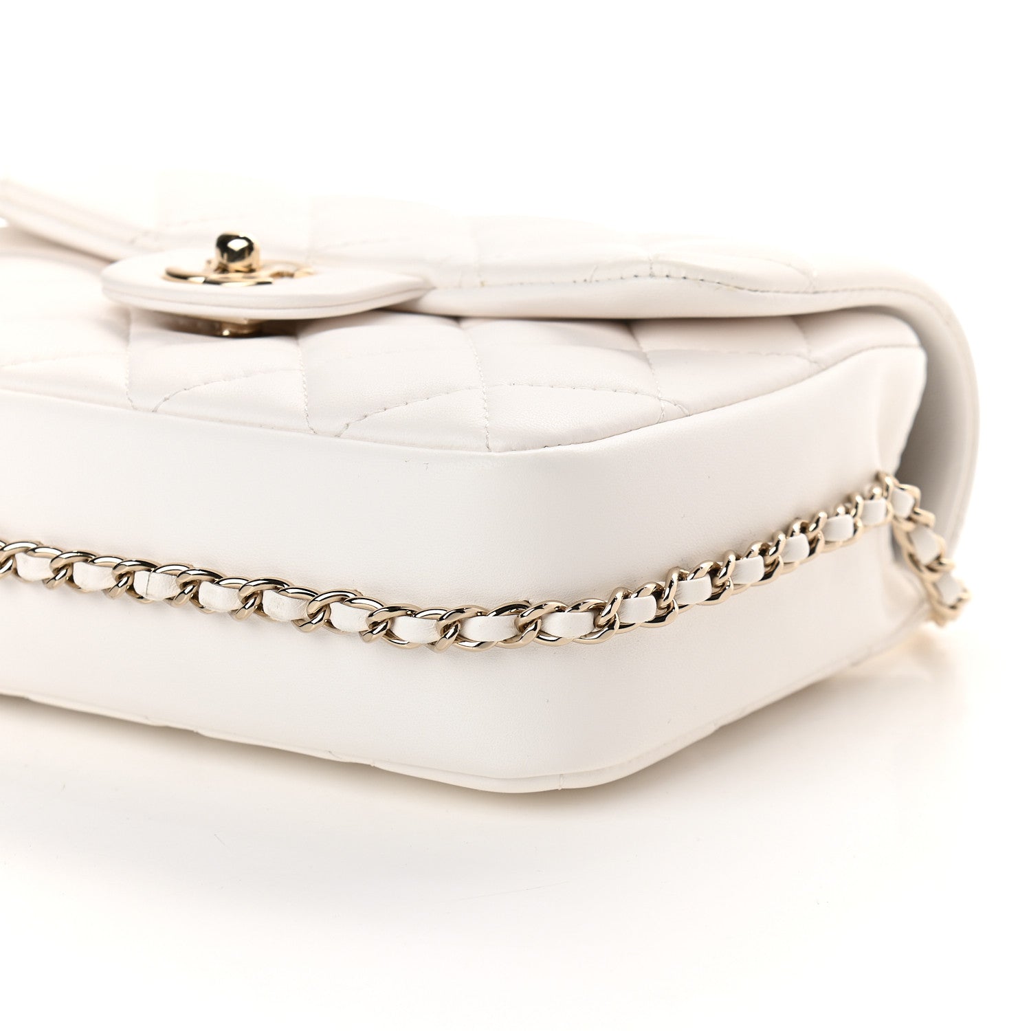 Chanel Lambskin Quilted Small My Precious Flap White 9 of 9