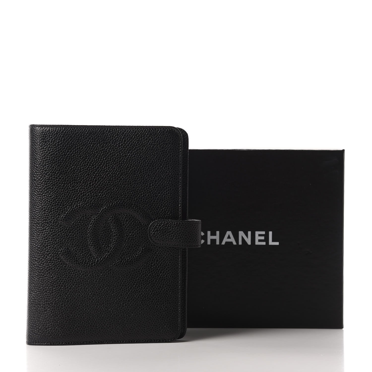 Chanel Caviar CC Medium Ring Agenda Planner Black 9 of 9
