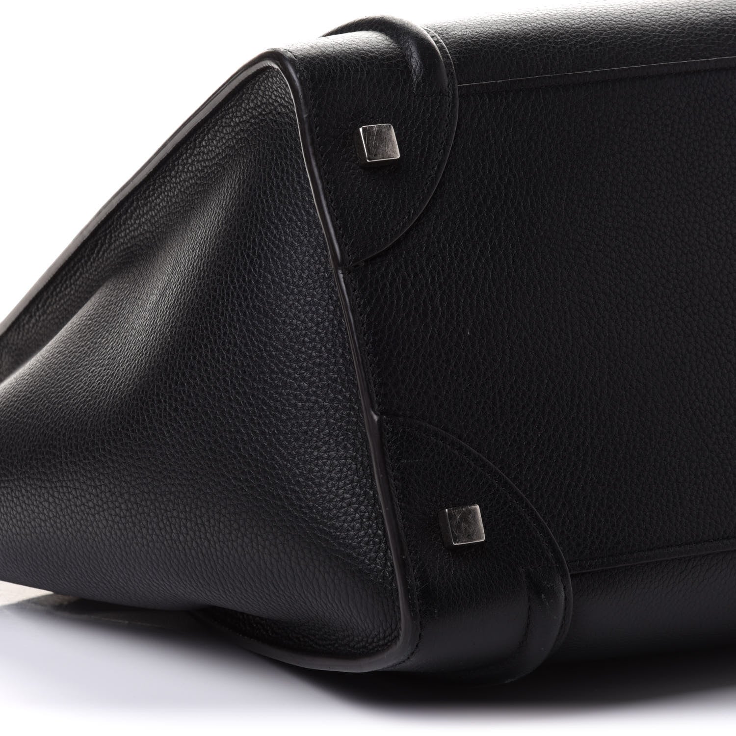 Celine Drummed Calfskin Mini Luggage Black 9 of 21