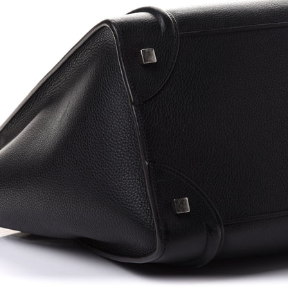 Celine Drummed Calfskin Mini Luggage Black 9 of 21