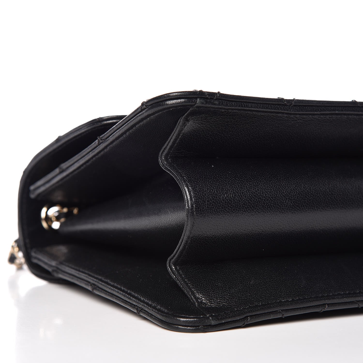Chanel Sheepskin Quilted Beauty Lock Flap Black 11 of 13