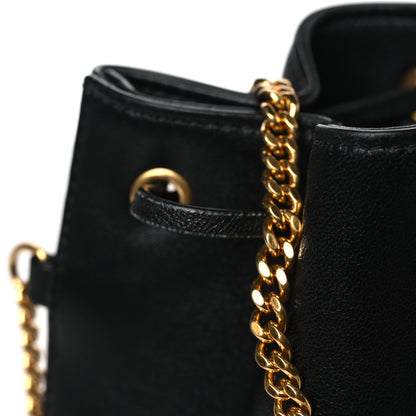Valentino Garavani Nappa Mini VLogo Signature Chain Bucket Bag Black 11 of 11