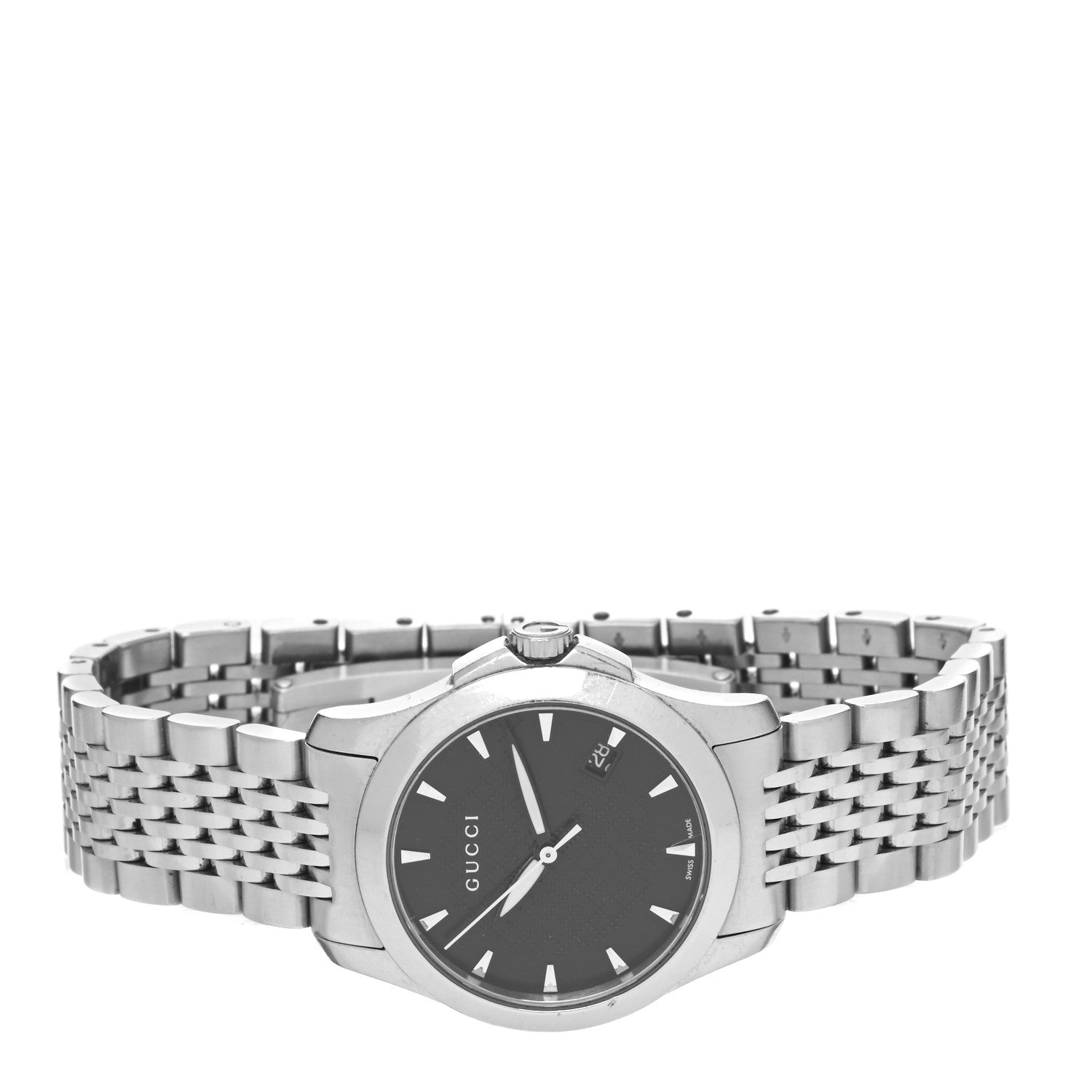 Gucci Stainless Steel 27mm G-Timeless Quartz Watch Black 2 of 5