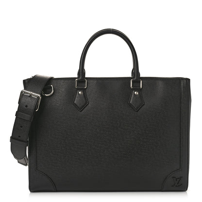 Louis Vuitton Taiga Slim Briefcase Black 1 of 8