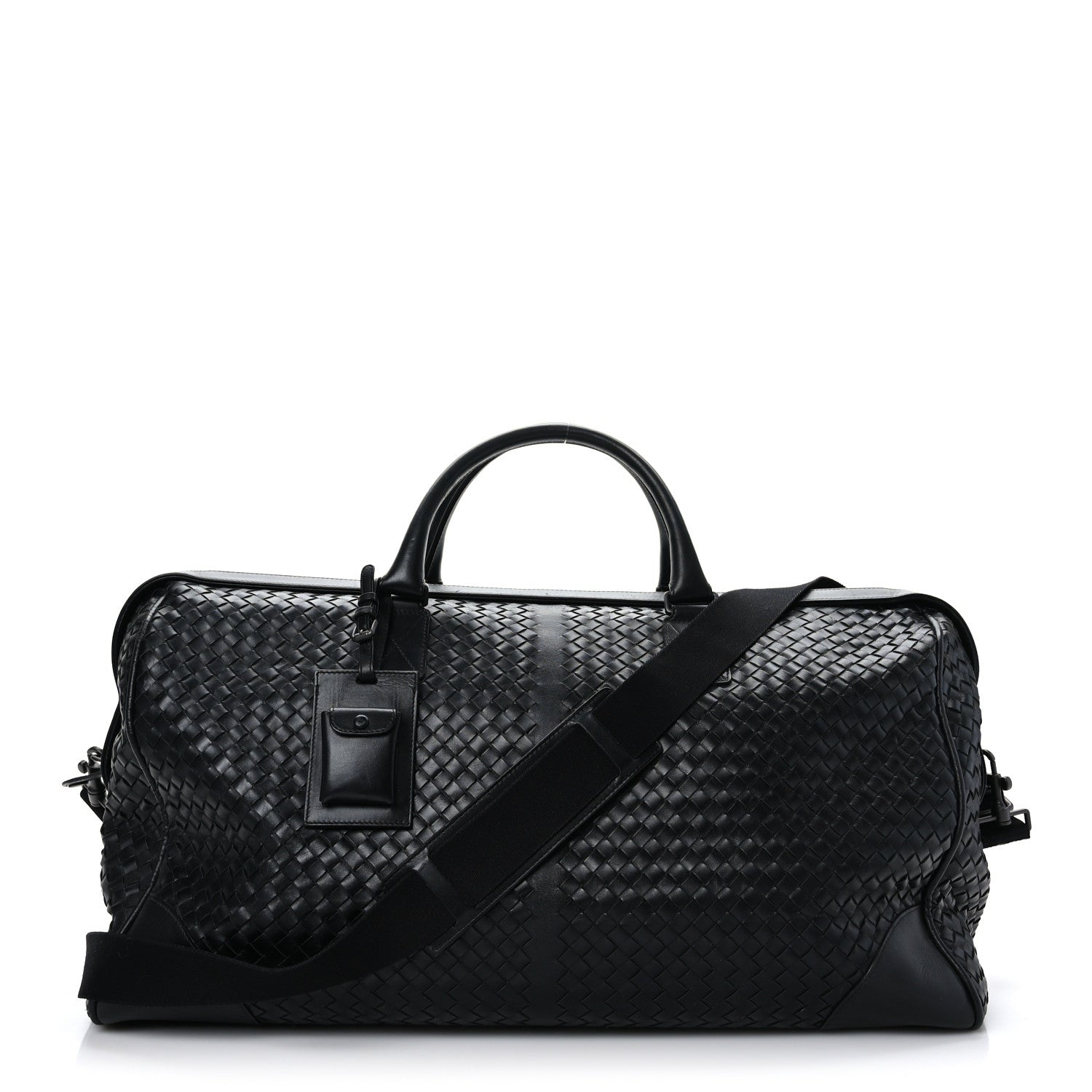 Bottega Veneta Nappa Intrecciato VN Large Duffel Black 1 of 10
