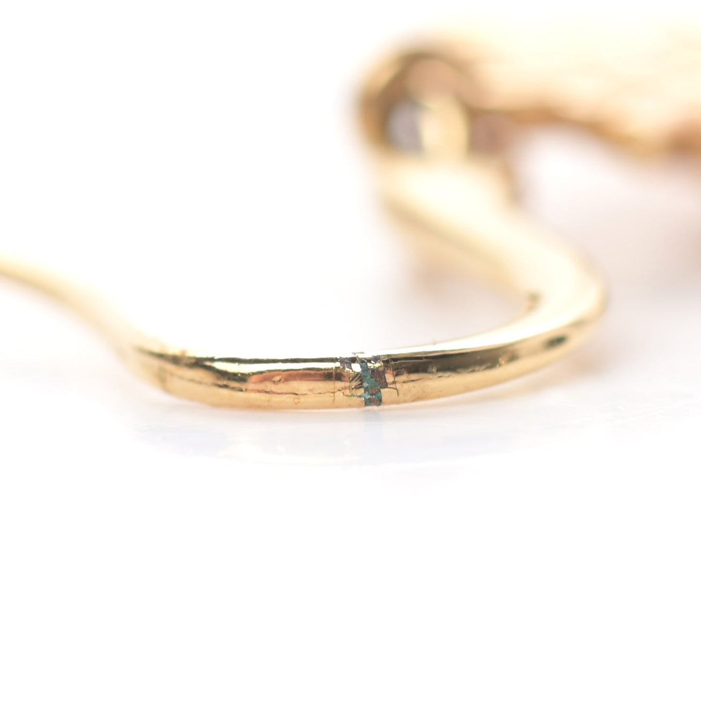 Brass Vendome Drop Earrings Gold
