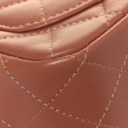 Chanel Lambskin Quilted Mini Square Flap Brown 11 of 13