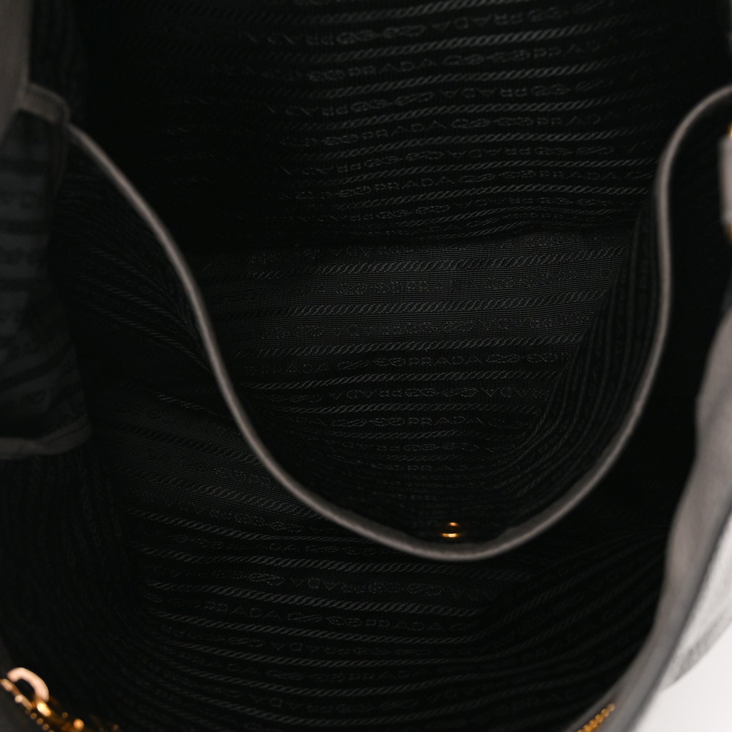 Vitello Daino Bi-Color Shopping Tote Marmo Black