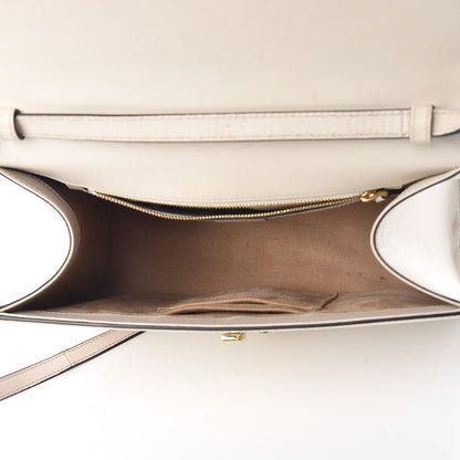 Gucci Calfskin Web Medium Sylvie Top Handle Bag White 6 of 20