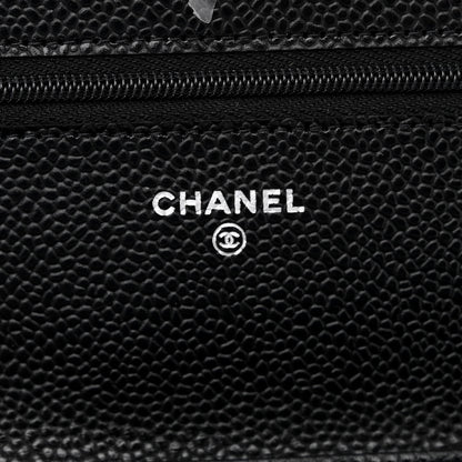 Chanel Caviar Quilted Wallet on Chain WOC Black 6 of 12