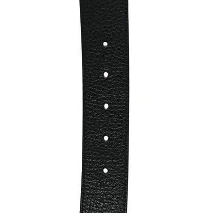 Gucci Dollar Calfskin Double G Reversible 37mm Belt 100 40 Black New Acero 5 of 7