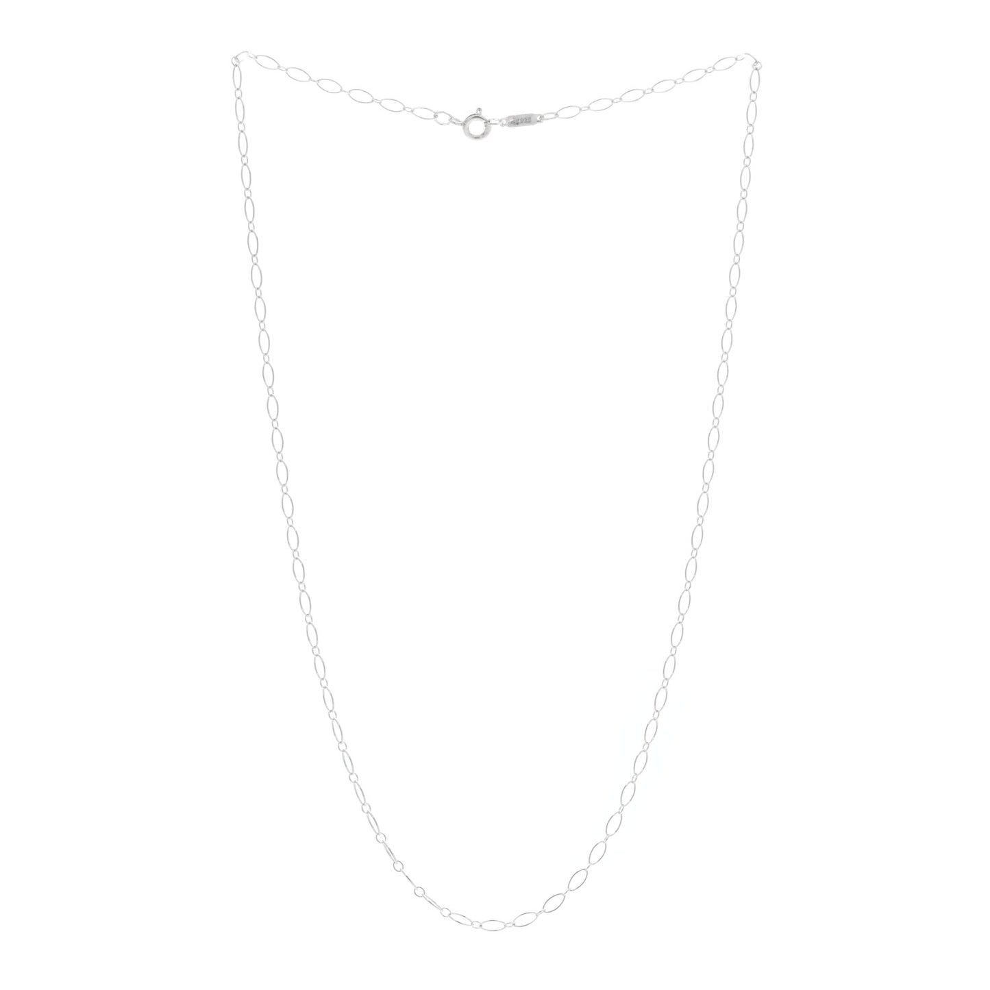 Sterling Silver Oval Link Chain Necklace