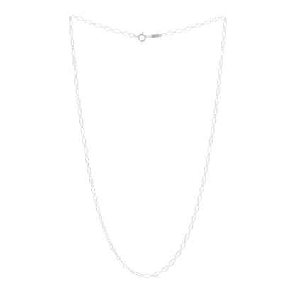 Tiffany Sterling Silver Oval Link Chain Necklace 2 of 4