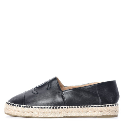 Chanel Lambskin CC Espadrilles 40 Black 13 of 24