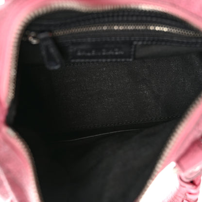 Balenciaga Agneau Arena Dirty Effect Mini Le Cagole Duffle Crossbody Bag Sweet Pink 5 of 9